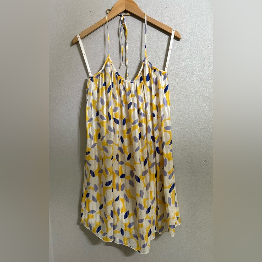 Helen Wang Halter Tie Flowy Dress Women’s Size 8 NWT Silk Lining